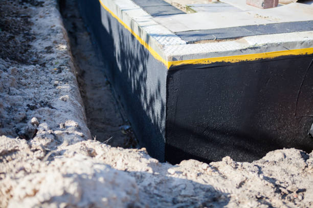 Residential Exterior Waterproofing installation at a Hamilton, MI home by SJ Waterproofing Pros